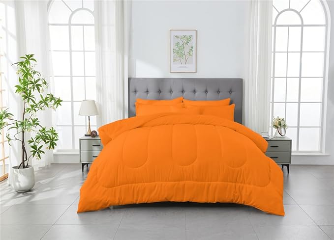 3 Piece Solid Color All Season Bedding Comforter Set Microfiber Soft Lightweight Bedding Set for Kids Teens Adults Room Decor with 1 Comforter and 2 Pillowcases King