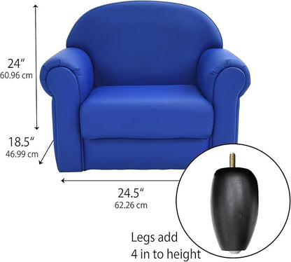 Children's Factory As We Grow Toddler Chair, Flexible Seating for Daycare or Preschool, Kids Reading Couch, Playroom Furniture, Blue