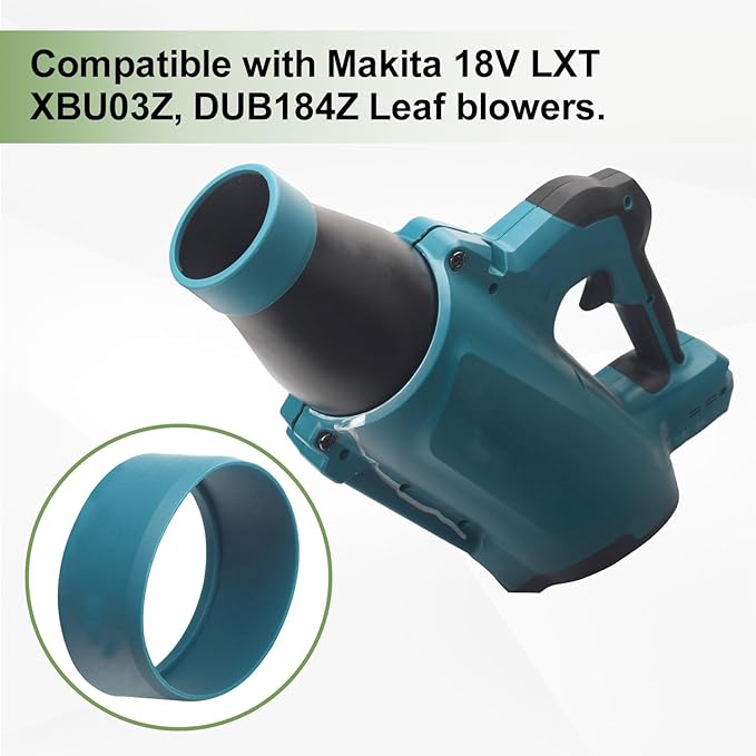 Car Drying Nozzle for Makita 18V LXT Leaf Blowers XBU03Z, XBU03SM1, DUB184Z, DUB184PT, DUB184PT2 - Contain Protective Silicone Band