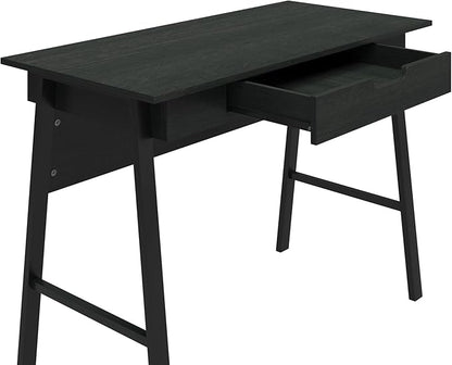 Ameriwood Home Oxford Computer Desk with Drawer, Black Oak