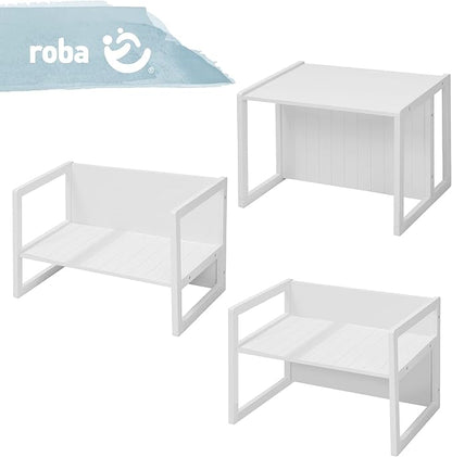 Roba Country-Farmhouse: Bench-White Wood Seating