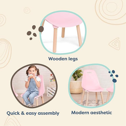 B. toys Pink B. Spaces Chairs Set