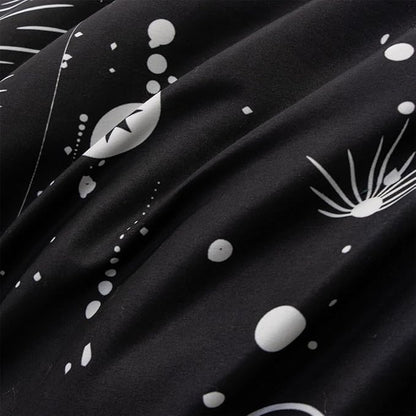 Holawakaka Stars Moon Constellation Print Comforter Set Twin Size Girls Boys Witchy Astrology Zodiac Celestial Bedding Set (Navy Blue,Twin)