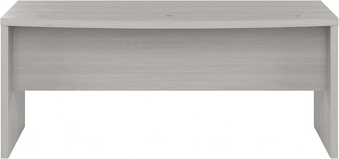 Bush Business Furniture Echo Bow Front Desk, 72W, Gray Sand