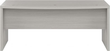 Bush Business Furniture Echo Bow Front Desk, 72W, Gray Sand