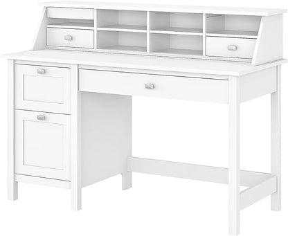 Bush Furniture Computer Desk, Pure White