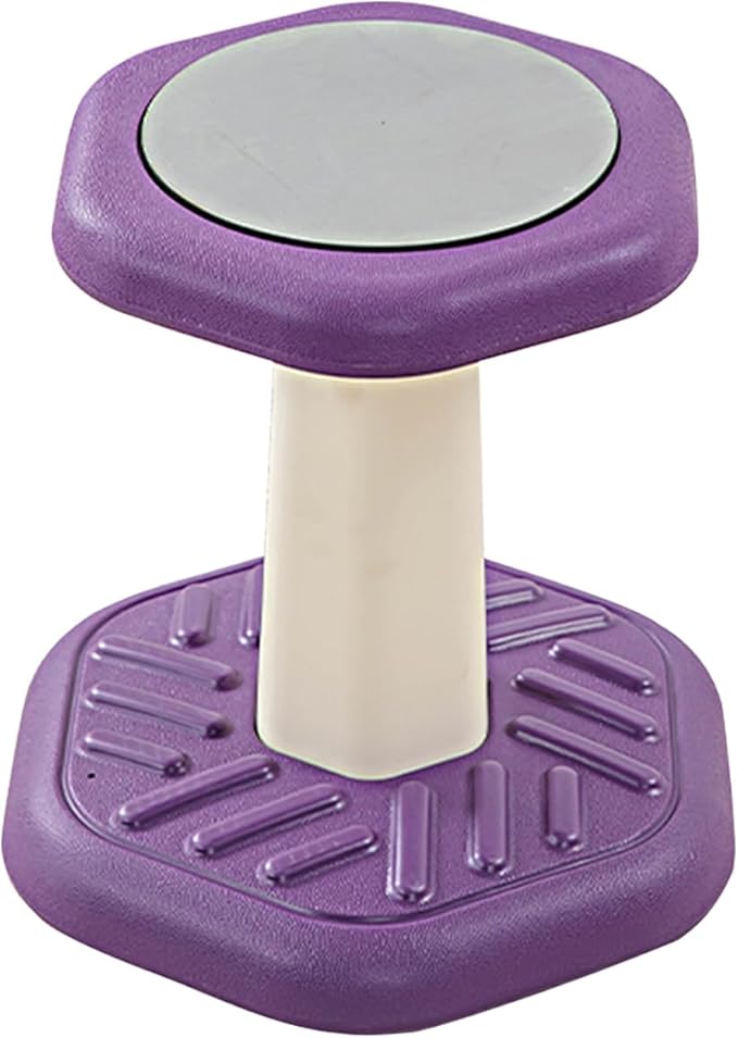 Active Chairs Kids Preschool Wobble Stool - Alternative Flexible Seating Balance Wiggle Stool for Classroom,Preschool,Kindergarten&Elementary School,Active Sensory Chairs,Ages3-8,Purple(14in)
