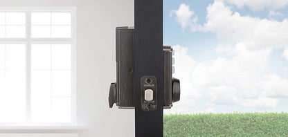 Kwikset 914 Traditional Keypad SmartCode Electronic Deadbolt Smart Lock featuring SmartKey Security and ZigBee 3.0 Technology in Venetian Bronze