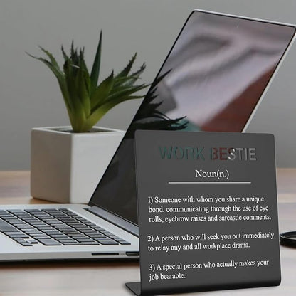 Office Gift For Work Bestie Gifts for Work Friends Women Best Coworkers Retirement Leaving Farewell Going Away New Job Gifts for Colleague Coworker Colleague to Friend Gifts (black) XLK07