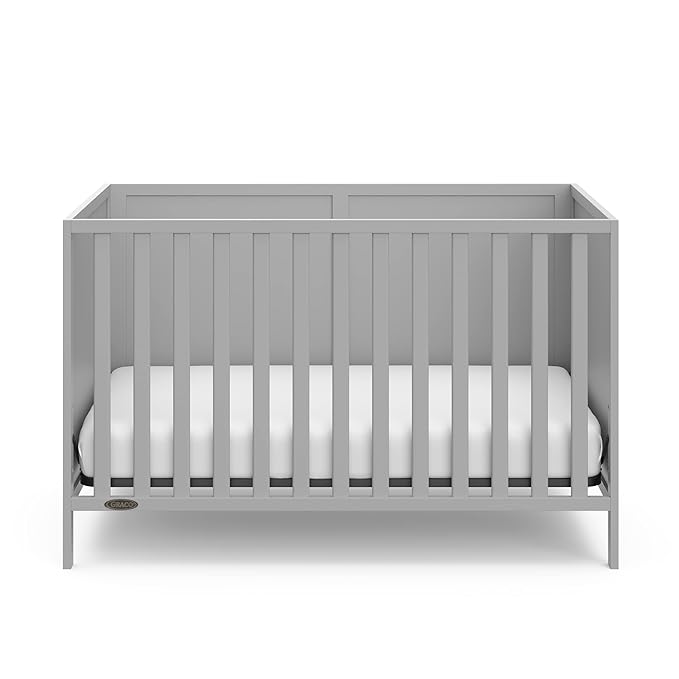 Graco Theo 3-in-1 Convertible Crib (Pebble Gray) - GREENGUARD Gold Certified, Converts to Toddler Bed & Daybed, Fits Standard Full-Size Crib Mattress, 4 Adjustable Mattress Heights