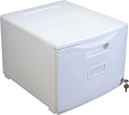 Storex 61271B01C File Cabinet, 1-Pack, White