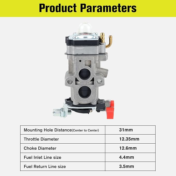 150BT 350BT Carburetor for RedMax EBZ8500 EBZ8000 EBZ8050 Husqvarna 580BTS 580BFS 350BF 180BT 180BF 150BF WYA-44 505183101 521631601 Backpack Blower Leaf Blower Carb with Start Lever
