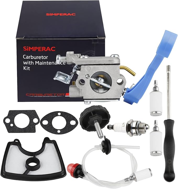 125BV Carburetor for Husqvarna Leaf Blower 125B 125BVX 125BX Carburetor 590460102 Replace for Zama C1Q-W37 with 125b Air Filter Fuel Line Tune up Kit