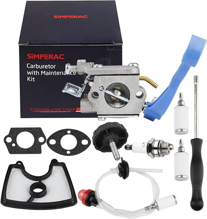125BV Carburetor for Husqvarna Leaf Blower 125B 125BVX 125BX Carburetor 590460102 Replace for Zama C1Q-W37 with 125b Air Filter Fuel Line Tune up Kit