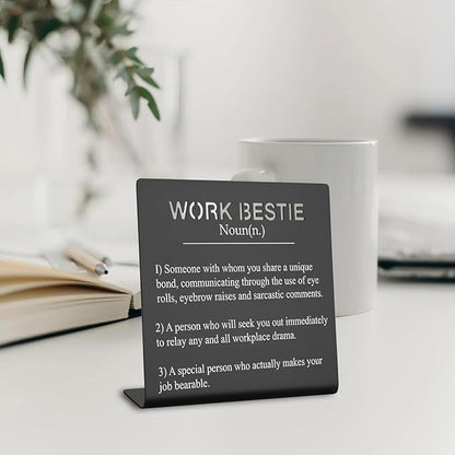 Office Gift For Work Bestie Gifts for Work Friends Women Best Coworkers Retirement Leaving Farewell Going Away New Job Gifts for Colleague Coworker Colleague to Friend Gifts (black) XLK07