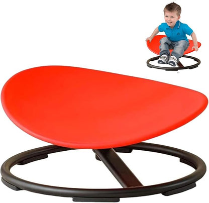 Kids Sensory Chair for Autism Kids Swivel Chair,Kids Sit and Spin Sensory Chair,Sensory Toy Chair,Carousel Spin Sensory Chair for Kids,Metal Base Non-Slip Wobble Chair Sitting Comfortably…