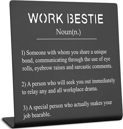 Office Gift For Work Bestie Gifts for Work Friends Women Best Coworkers Retirement Leaving Farewell Going Away New Job Gifts for Colleague Coworker Colleague to Friend Gifts (black) XLK07