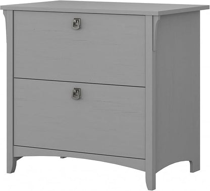 Bush Furniture Salinas 2 Drawer Lateral File Cabinet in Cape Cod Gray