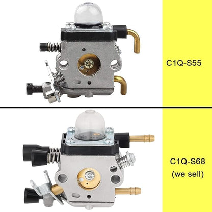 BG55 BG85 SH85 Carburetor for Stihl BG45 BG46 BG65 SH85 SH55 Leaf Blower Zama C1Q-S68 Carb Replace 4229 120 0606 Parts Fuel Filter