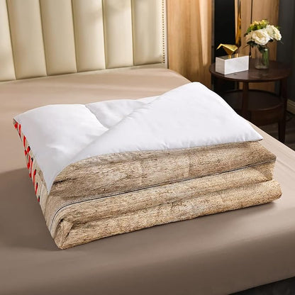 Erosebridal Baseball Bedding Set for Kids Boys Teens Full,Sports Games Comforter Set Retro Rustic Wooden Board Quilt Duvet Sets American Baseball Country Down Comforter with 2 Pillow Cases