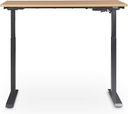 Serta Creativity Electric Height Adjustable Desk, 47" Inch Wood Desktop Sit Stand Table for Office, Work from Home Furniture, Easy to Assemble, Light Brown