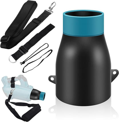 Car Drying Nozzle for Makita 18V LXT Leaf Blower - Fits Model: XBU03Z, XBU03SM1, DUB184Z, DUB184ST, DUB184PT, DUB184PT2 - with Protective Silicone Sleeve
