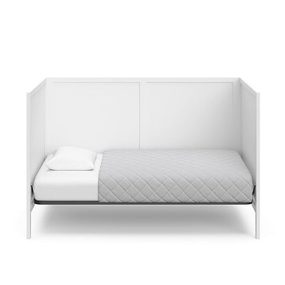 Graco Theo 3-in-1 Convertible Crib (White) - GREENGUARD Gold Certified, Converts to Toddler Bed & Daybed, Fits Standard Full-Size Crib Mattress, 4 Adjustable Mattress Heights