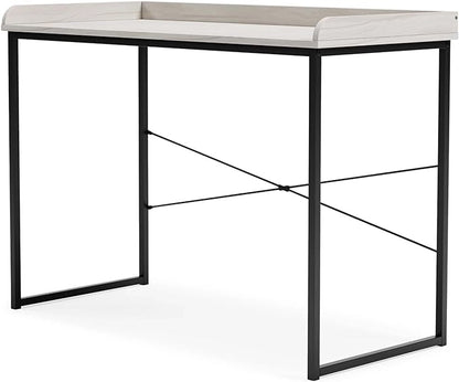 Signature Design by Ashley Bayflynn 32" Modern Home Office Desk, White & Black