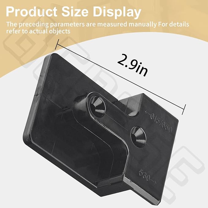 Blower Wall Mount/Mounting Bracket for EGO Vane Blowers, Fits Models 530CFM 615/650CFM, Two Mounting Methods, W/Screws, Does Not Fit 765 CFM Vane Blower Models