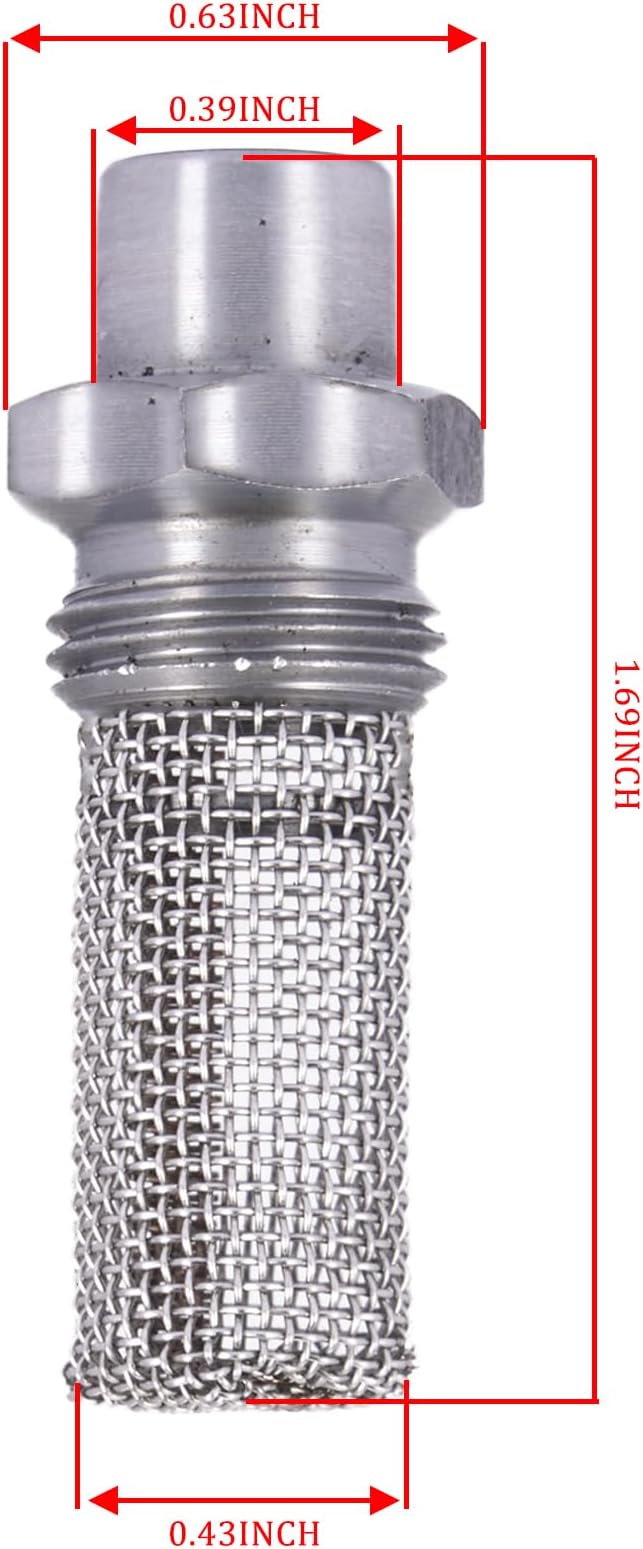 Stub Spark Arrestor & Fuel Line Hose Kit for Stihl BG86 BG66 BG56 SH86 SH56 Blower Replace Parts with Fuel Filter Gasket
