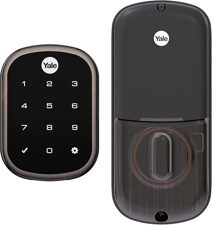 Yale Assure SL Deadbolt Lock, Oil Rubbed Bronze Keyless Entry Door Lock with Electronic Touchscreen with Keypad for Code Entry, YRD256-NR-0BP