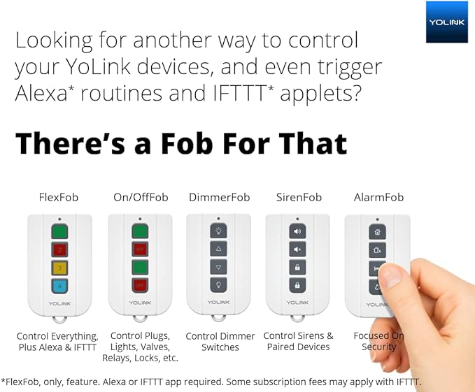 YoLink Smart Garage Door Sensor, Garage Door Position Sensor with Door Left-Open Reminders, Alexa, Google, IFTTT, Home Assistant (Hub Required)