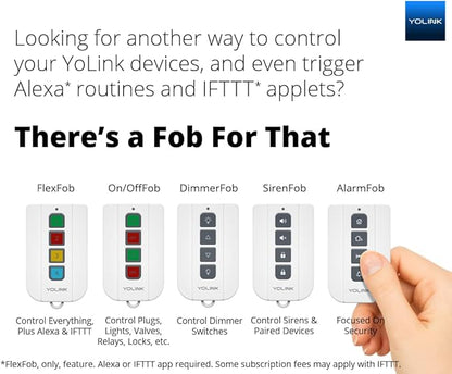 YoLink Smart Garage Door Sensor, Garage Door Position Sensor with Door Left-Open Reminders, Alexa, Google, IFTTT, Home Assistant (Hub Required)