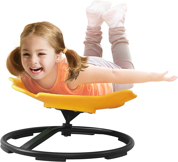 Autism Sensory Products Sit and Spin Kids Swivel Chair for Kids Toddlers Sensory Spinning Seat Improve Kids' Carsickness, Seasickness, Airsickness