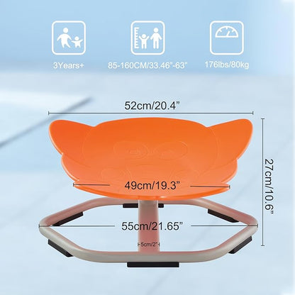 Kids Spinning Chair Sensory Swivel Chair Elephant Sit and Spin Chair Toys Autism ADHD Swivel Chair Spinning Seat for Ages 3-12 Promote Balance Physical Coordination Sensory Room Items