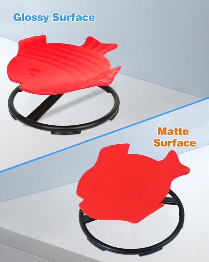 Autism Kids Swivel Chair, Spinning Chair, Sit and Spin Spinning Stool for Child Aged 3+, Red Sensory Toys Wobble Chair Training Child's Body Coordination Ability Relieve Motion Sickness Symptoms