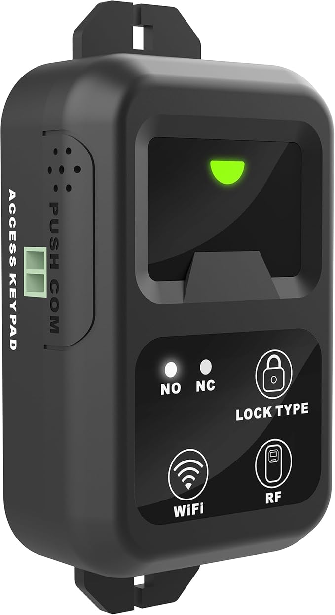 UHPPOTE 2.4GHz WiFi Outswinging Indoor 600lb Electic Magnetic Door Lock System Kit Remote and Smartphone app Control
