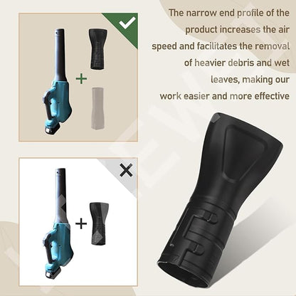 Flat End Nozzle Attachment 197889-6 for Makita X2 36V, 18V Hand held Blower XBU02Z, XBU03, DUB362, for Removing Heavier Debris