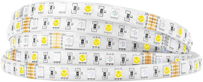 BTF-LIGHTING 5050 RGBW RGB+Warm White(2700K-3000K) 150RGB+150White LED Tape Light 5m 16.4ft 60LED/m Multi-Colored IP65 10mm Width FPCB DC12V for Bedroom Home Decoration(No Adapter or Controller)