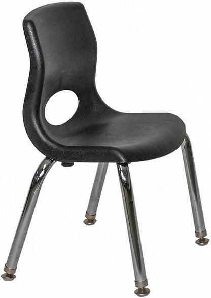 Angeles H, Black with Chrome Legs MyPosture Children's Chair, 10-inch