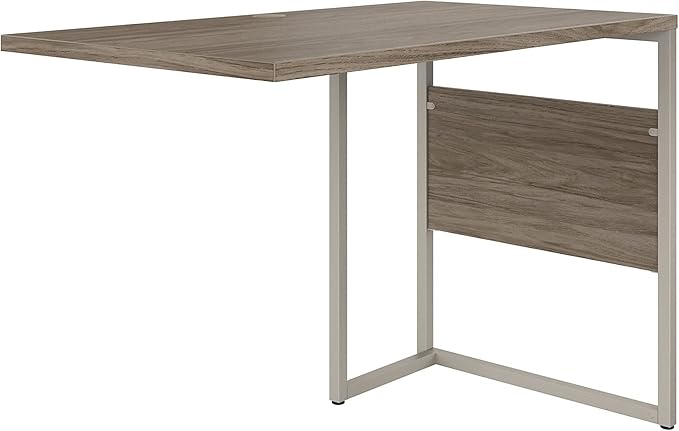 Bush Business Furniture Hybrid Desk Return/Bridge, 42W x 24D, Modern Hickory