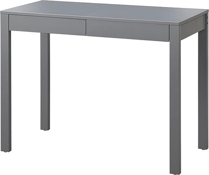 Target Marketing Systems Gabby Home Office, Study Room, Vanity or Bedroom, Computer 2 Drawers, Contemporary Style Desk with Storage, 40” x 20”, Charcoal