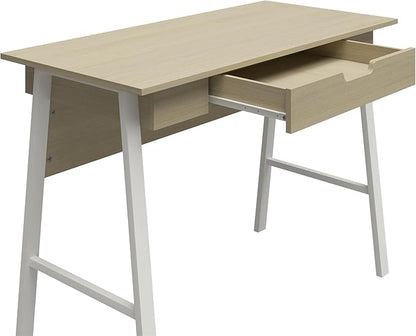 Ameriwood Home Oxford Computer Desk with Drawer, Pale Oak