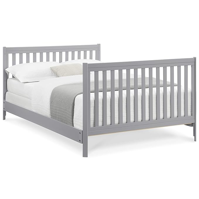 Delta Children Tribeca 4-in-1 Baby Convertible Crib, Grey