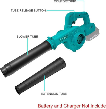 Cordless Leaf Blower for Makita 18V Battery for Lawn Care Leaf Blowing, Car, Corner Dust Clearing(Tool Only,No Battery)