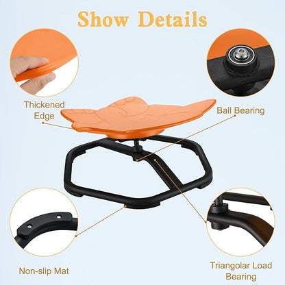 Spinning Chair for Autistic Kids Sit and Spin Chair for Kids Swivel Sensory Chair Elephant Spinning Seat Autism Sensory Chair Items for Sensory Room Training Balance Body Coordination