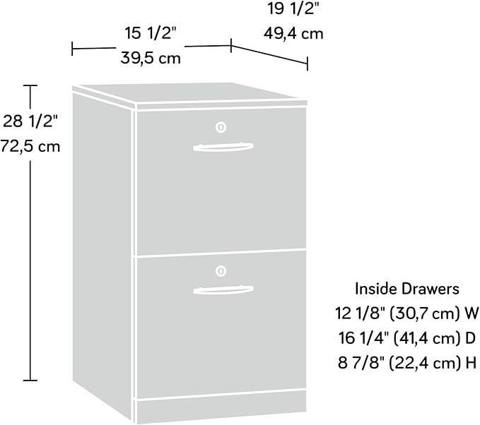 Sauder County Line Dresser, L: 15.55" x W: 19.45" x H: 28.54", Classic Cherry Finish