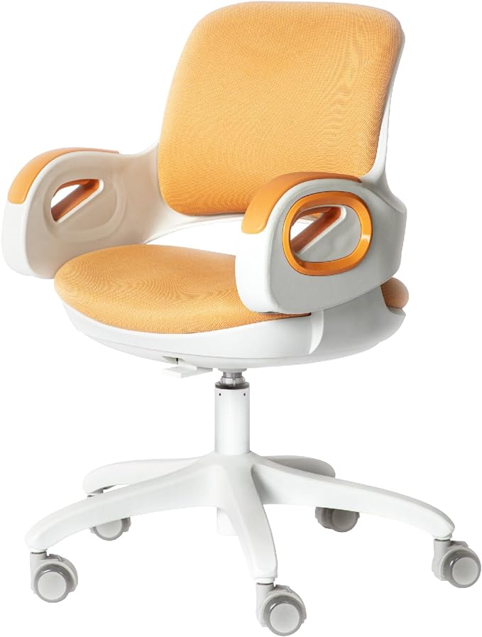 TIANFUSTAR Kids Desk Chair, Height Adjustable Children Study Chair, Ergonomics Student Chair, Child Computer Chair for Boys Girls Age 4-14, Orange