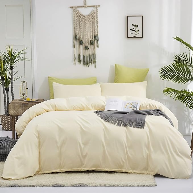 Ivory Comforter Set Off White Bedding Set Beige Comforter Set Men Breathable Ivory Bedding Set Women Soft Off White Ivory Bedding Comforter Set, Cal King (104" X 96" )