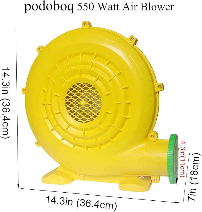 Inflatable Bounce House Blower, Air Blower for Inflatable Castle and Jump Slides, Portable and Powerful Fan Pump Commercial Inflatable Blower, Blower for Bounce House